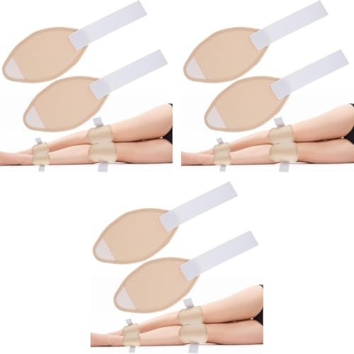 MAYCREATE® 6PCS Castor Oil Pack Wrap for Knee with Adjustable Elastic Strap Reusable Breathable Cotton Compress Pads for Calf Knees Arm Leg MAYCREATE® 6PCS Castor Oil Pack Wrap for Knee with Adjustable Elastic Strap Reusable Breathable Cotton Compress Pads for Calf Knees Arm Leg
